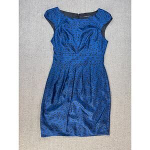 Banana Republic Silk Dress Sheath Sleeveless Career Wedding Guest Cocktail 0P